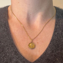 Load image into Gallery viewer, French Virgin Mary Rolled 18K Yellow Gold FIX Charm Pendant
