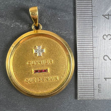 Load image into Gallery viewer, Extra Large Augis Plus Qu’Hier Ruby Diamond 18K Yellow Gold Love Pendant
