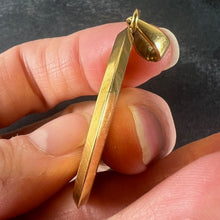 Load image into Gallery viewer, Extra Large Augis Plus Qu’Hier Ruby Diamond 18K Yellow Gold Love Pendant
