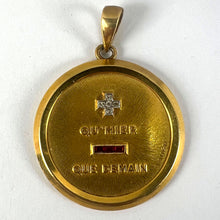 Load image into Gallery viewer, Extra Large Augis Plus Qu’Hier Ruby Diamond 18K Yellow Gold Love Pendant
