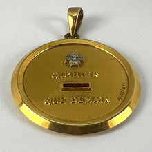 Load image into Gallery viewer, Extra Large Augis Plus Qu’Hier Ruby Diamond 18K Yellow Gold Love Pendant

