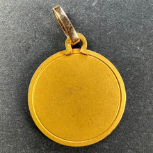 Load image into Gallery viewer, French Perriat Virgin Mary 18K Yellow Gold Religious Medal Pendant
