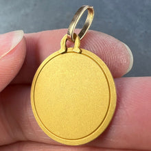 Load image into Gallery viewer, French Perriat Virgin Mary 18K Yellow Gold Religious Medal Pendant
