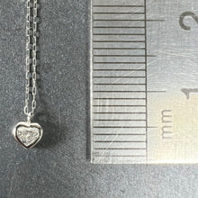 Load image into Gallery viewer, Heart-Shaped Diamond 0.14 Carat Platinum Charm Pendant Necklace
