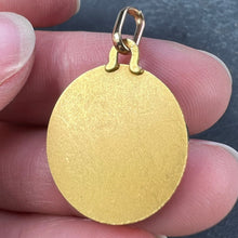Load image into Gallery viewer, French Dropsy Perroud Virgin Mary 18K Yellow Gold Medal Pendant
