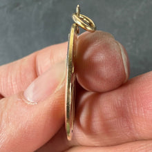 Load image into Gallery viewer, Vintage French 18K Yellow Gold Cross Radiating Sunburst Medal Pendant
