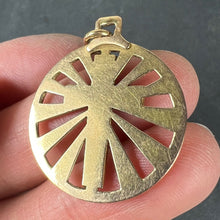 Load image into Gallery viewer, Vintage French 18K Yellow Gold Cross Radiating Sunburst Medal Pendant
