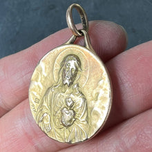 Load image into Gallery viewer, French Sacred Heart Madonna Child Rolled 18K Yellow Gold Filled Charm Pendant
