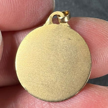 Load image into Gallery viewer, Vintage French Saint Christopher 18K Yellow Gold Charm Pendant Medal
