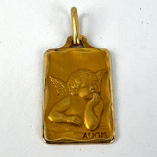 Load image into Gallery viewer, French Augis Raphael’s Cherub 18K Yellow Gold Charm Pendant
