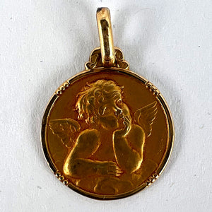 French Charma Raphael’s Cherub 18K Yellow Gold Charm Pendant