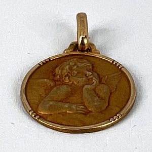 French Charma Raphael’s Cherub 18K Yellow Gold Charm Pendant