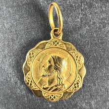 Load image into Gallery viewer, Italian UnoAErre Dio Ti Protegga God Protect You 18K Yellow Gold Charm Pendant
