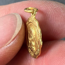 Load image into Gallery viewer, Italian UnoAErre Dio Ti Protegga God Protect You 18K Yellow Gold Charm Pendant

