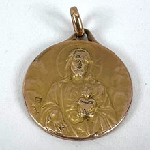 Load image into Gallery viewer, French Sacred Heart Madonna Child Rolled 18K Yellow Gold Filled Charm Pendant
