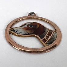 Load image into Gallery viewer, French Beagle Dog 12 Karat Rose Gold Enamel Charm Pendant
