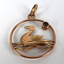 Load image into Gallery viewer, 9K Yellow Gold Glass Duck Charm Pendant
