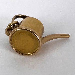18K Yellow Gold Watering Can Charm Pendant