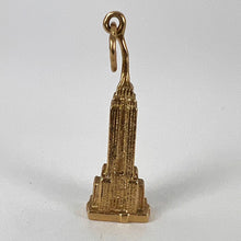 Load image into Gallery viewer, Empire State Building New York 14K Yellow Gold Charm Pendant
