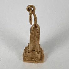 Load image into Gallery viewer, Empire State Building New York 14K Yellow Gold Charm Pendant
