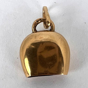 18K Yellow Gold Bell Charm Pendant