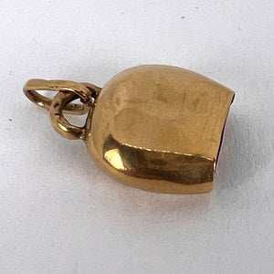 18K Yellow Gold Bell Charm Pendant