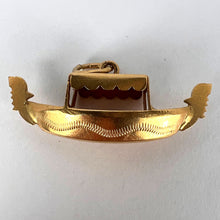 Load image into Gallery viewer, Italian Gondola 18K Yellow Gold Charm Pendant

