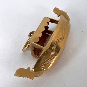 Italian Gondola 18K Yellow Gold Charm Pendant