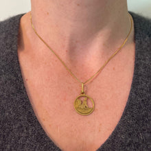 Load image into Gallery viewer, French 18K Yellow Gold Dog House Charm Pendant
