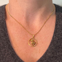 Load image into Gallery viewer, French 18K Yellow Gold Ares Sheep Ram Zodiac Charm Pendant
