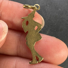 Load image into Gallery viewer, French Pinocchio 9 Karat Yellow Gold Enamel Charm Pendant
