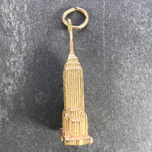 Load image into Gallery viewer, Empire State Building New York 14K Yellow Gold Charm Pendant
