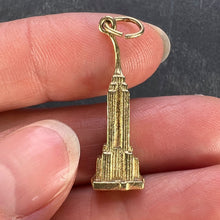 Load image into Gallery viewer, Empire State Building New York 14K Yellow Gold Charm Pendant
