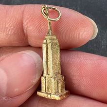 Load image into Gallery viewer, Empire State Building New York 14K Yellow Gold Charm Pendant
