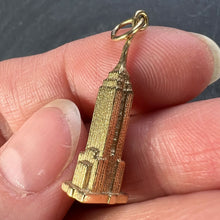 Load image into Gallery viewer, Empire State Building New York 14K Yellow Gold Charm Pendant
