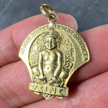 Load image into Gallery viewer, French Biliken Elf 18K Yellow Gold Good Luck Protection Charm Pendant
