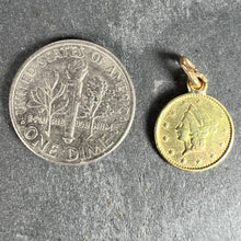 Load image into Gallery viewer, Yellow Gold 1852 California Half Dollar Coin Charm Pendant
