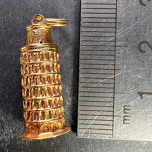 Load image into Gallery viewer, Italian Leaning Tower of Pisa 18K Yellow Gold Charm Pendant
