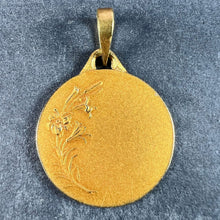 Load image into Gallery viewer, French Dropsy Virgin Mary 18K Yellow Gold Medal Charm Pendant
