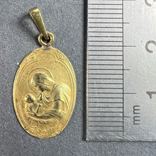 Load image into Gallery viewer, Arnault Art Nouveau French Madonna and Child 18K Yellow Gold Medal Pendant
