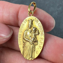 Load image into Gallery viewer, French Notre Dame de la Garde Marseilles 18 Karat Yellow Gold Charm Pendant
