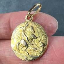 Load image into Gallery viewer, French St George and the Dragon 18K Yellow Gold Medal Pendant
