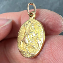 Load image into Gallery viewer, French St George and the Dragon 18K Yellow Gold Medal Pendant
