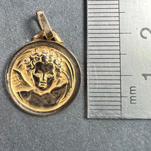 Load image into Gallery viewer, French Grun Raphael’s Cherub 18K Yellow Gold Medal Pendant
