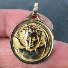 Load image into Gallery viewer, French Grun Raphael’s Cherub 18K Yellow Gold Medal Pendant
