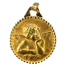 Load image into Gallery viewer, French Raphael’s Cherub 18K Yellow Gold Charm Pendant
