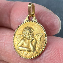 Load image into Gallery viewer, French Raphael’s Cherub 18K Yellow Gold Charm Pendant
