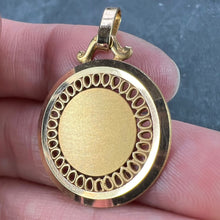 Load image into Gallery viewer, French Pierced Round 18K Yellow Gold Medal Pendant
