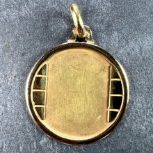 Load image into Gallery viewer, French Round Bricks 18K Yellow Gold Medal Pendant
