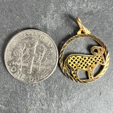 Load image into Gallery viewer, French Zodiac Capricorn Starsign 18K Yellow Gold Charm Pendant
